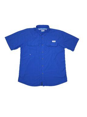 Magellan Outdoors Short-Sleeve Fishing Shirt Mens L Relaxed Fit Moisture-Wicking